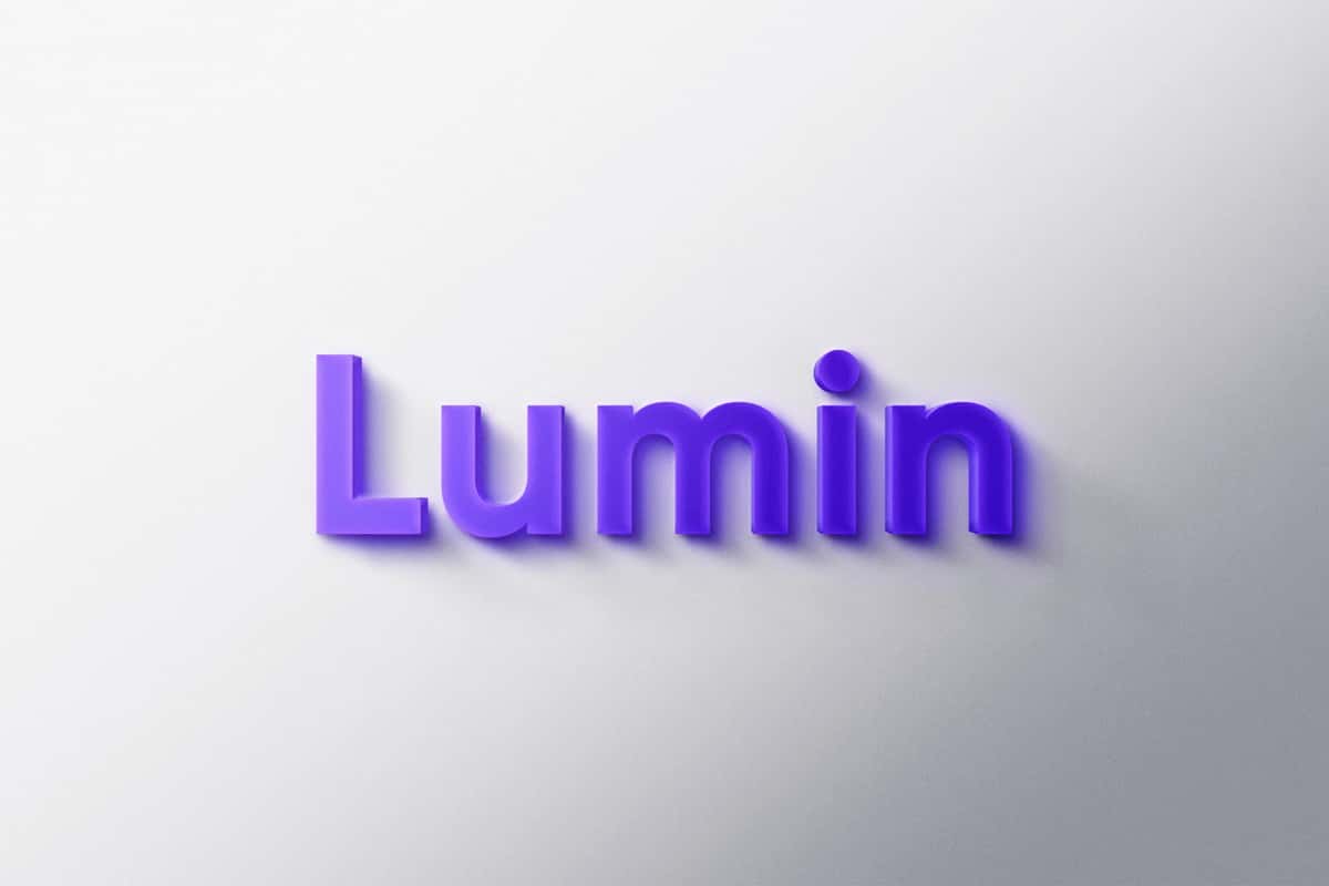 3D yorqin logotip maketi | Logo mockup 3d luminous 1