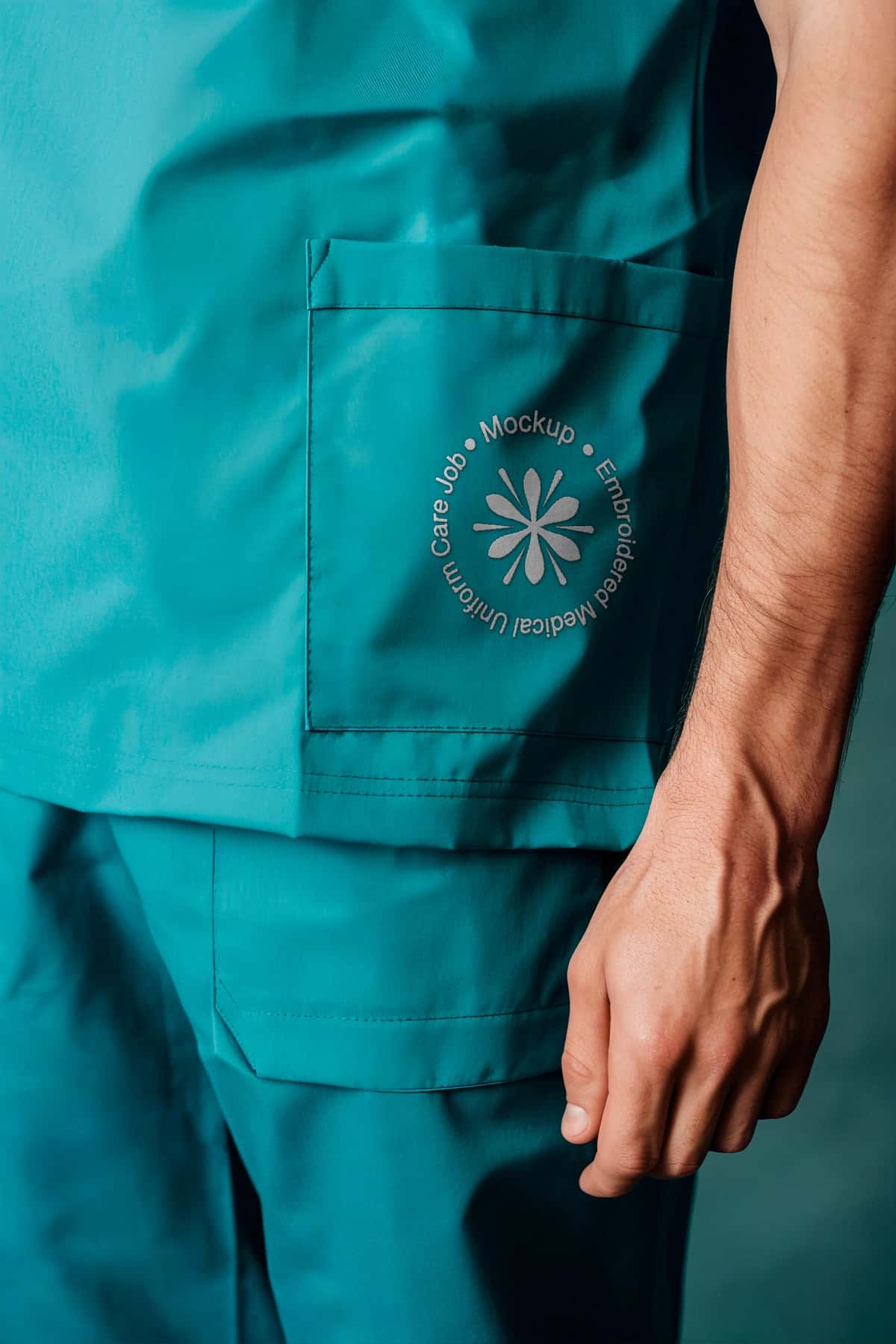 Tibbiy forma maketi dizayni | Medical uniform mockup design 1