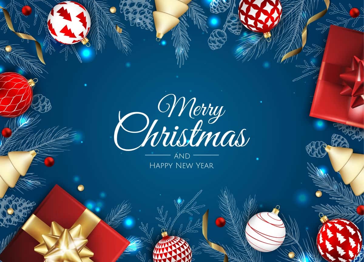 Rojdestvo muborak yangi yil foni | Merry christmas happy new year background 1