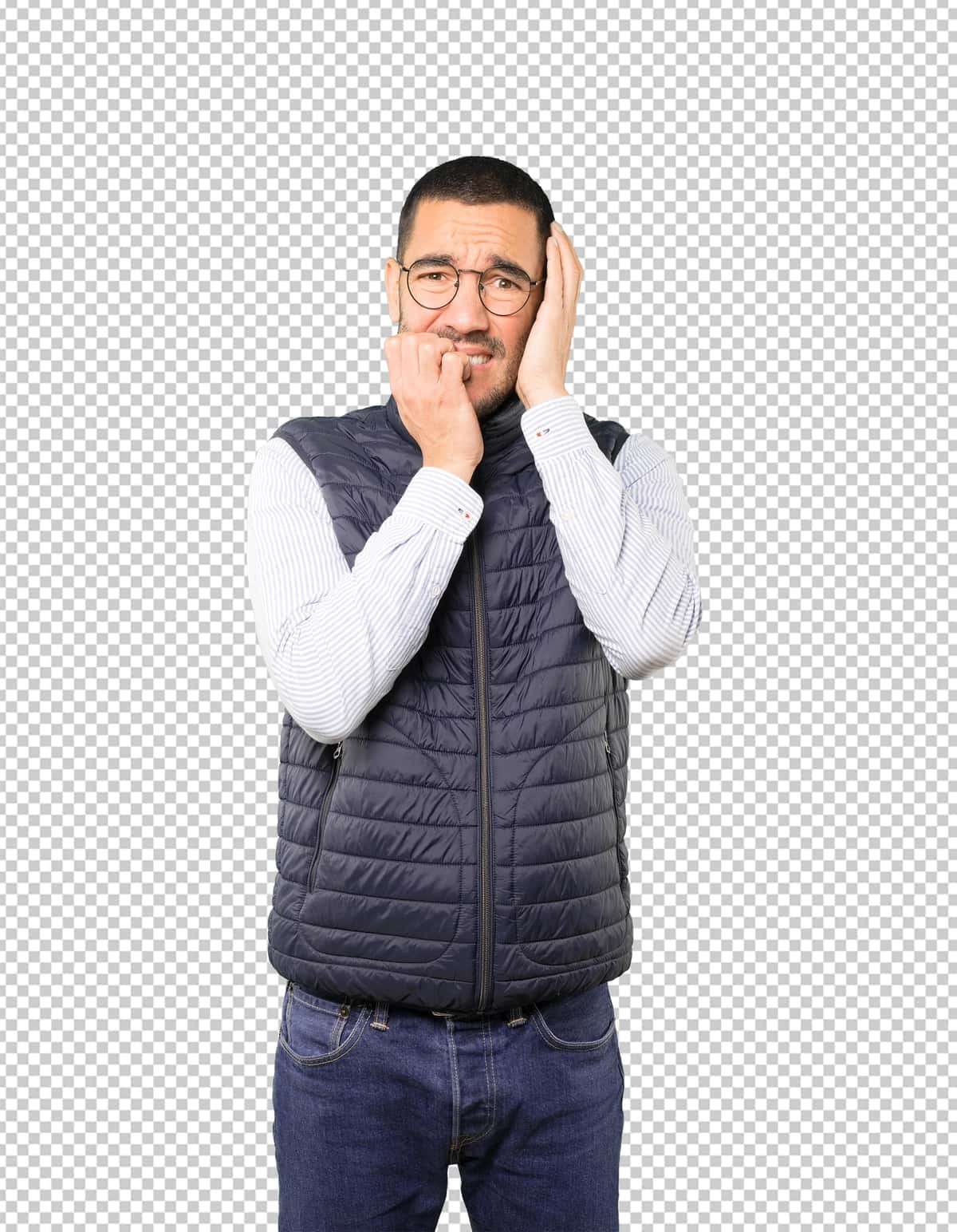 Jinni yigit asabiy ishora qilmoqda | Crazy young man making nervous gesture 1