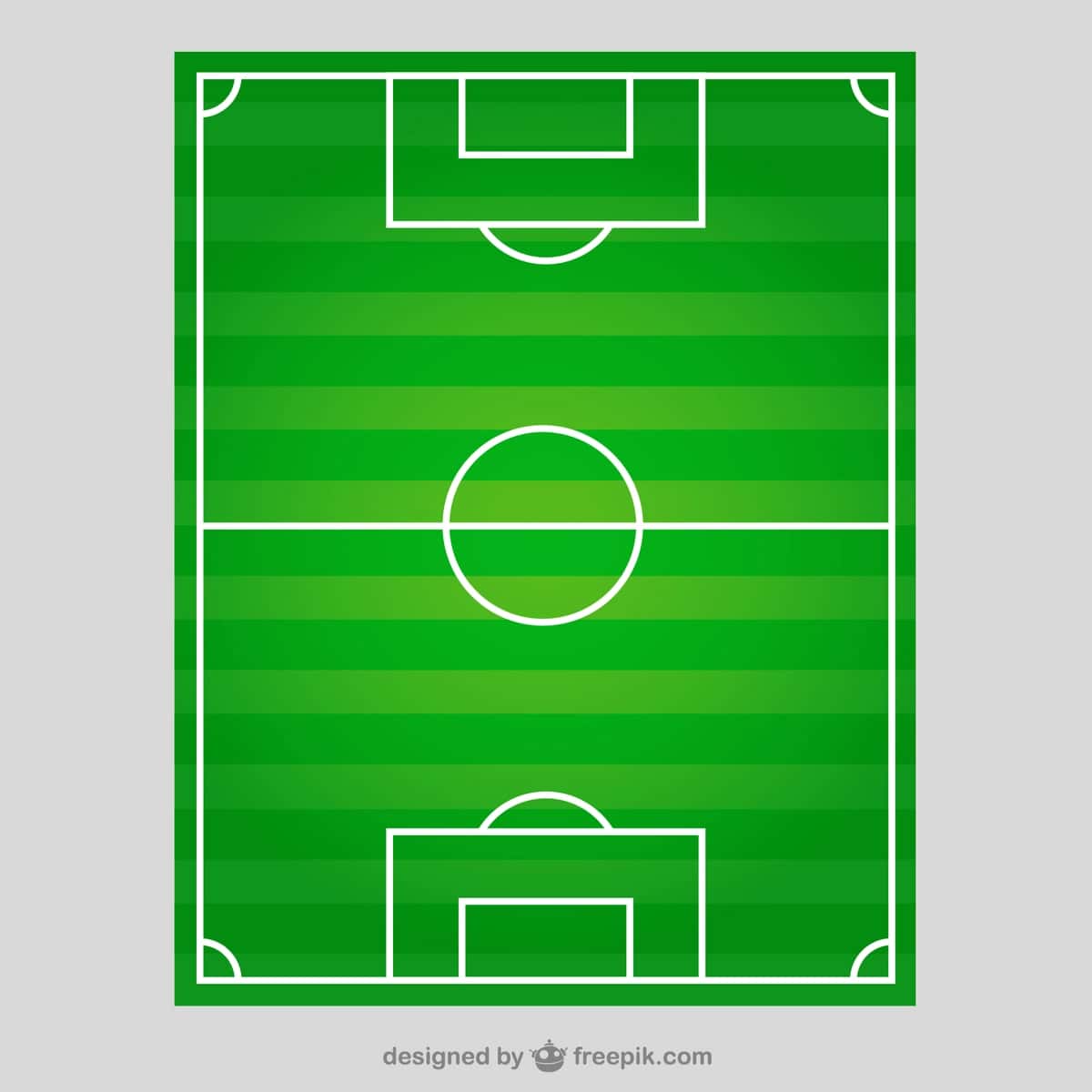 Futbol maydonining tepadan ko'rinishi | Soccer field top view 1