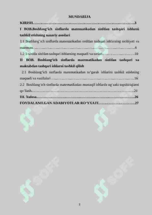 Boshlang‘ich sinfda matematikadan mustaqil ishlarni tashkil etishda og‘zaki topshiriqlardan foydalanish metodikasi  (1-sinf misolida) 2
