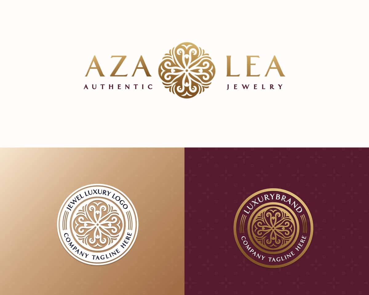 Minimalist noyob hashamatli gul logo klinikasi kurort mehmonxona shablon biznes | Minimalist unique luxury flower logo clinic spa hotel template business 1
