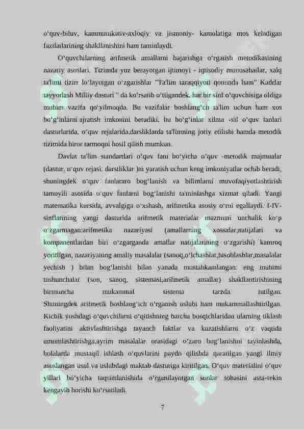 2-sinf o‘quvchilariga arifmetik amallarni o‘rgatishda multimedialardan foydalanish 7