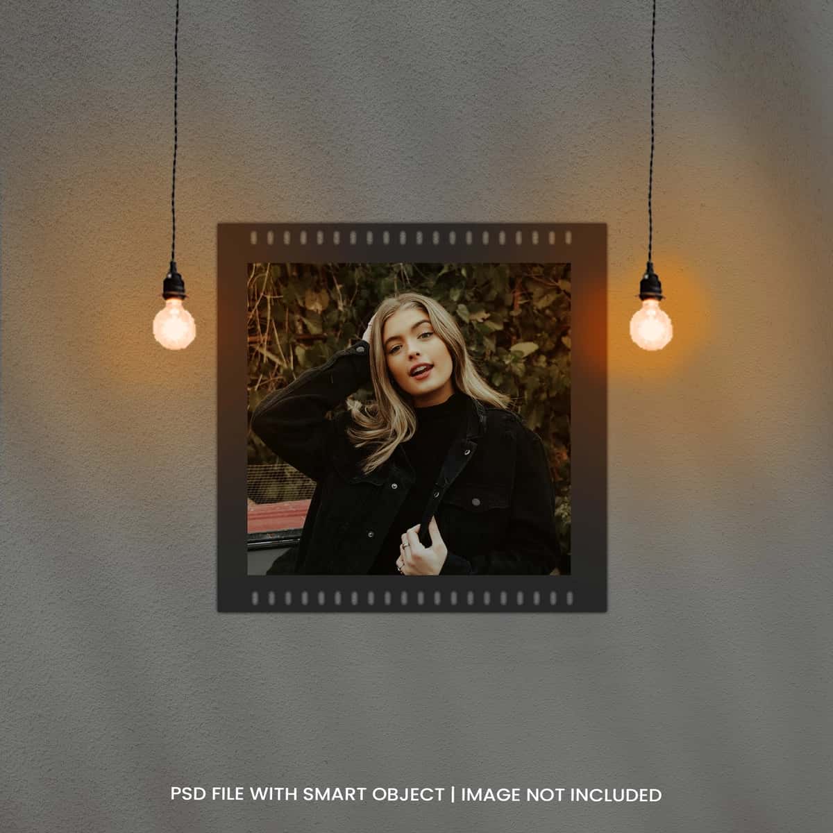 Foto ramkalar premium psd yorug'lik effektli moodboard maketi | Photo frames moodboard mockup with light effect premium psd 1