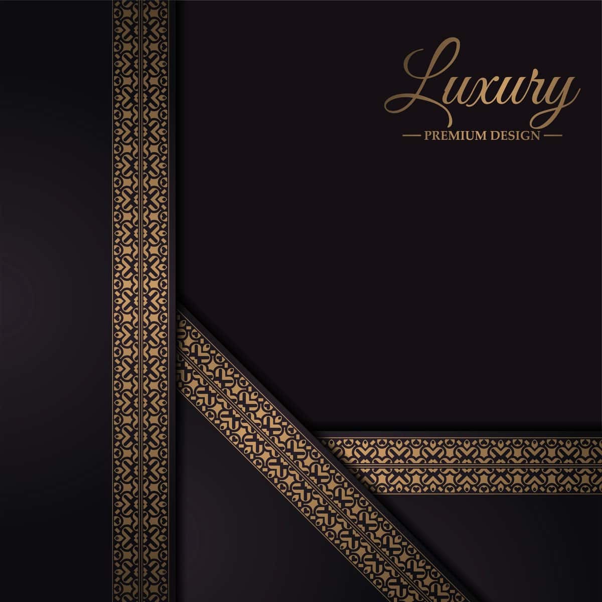 Hashamatli chegara naqshli fon | Luxury border ornament pattern background 1