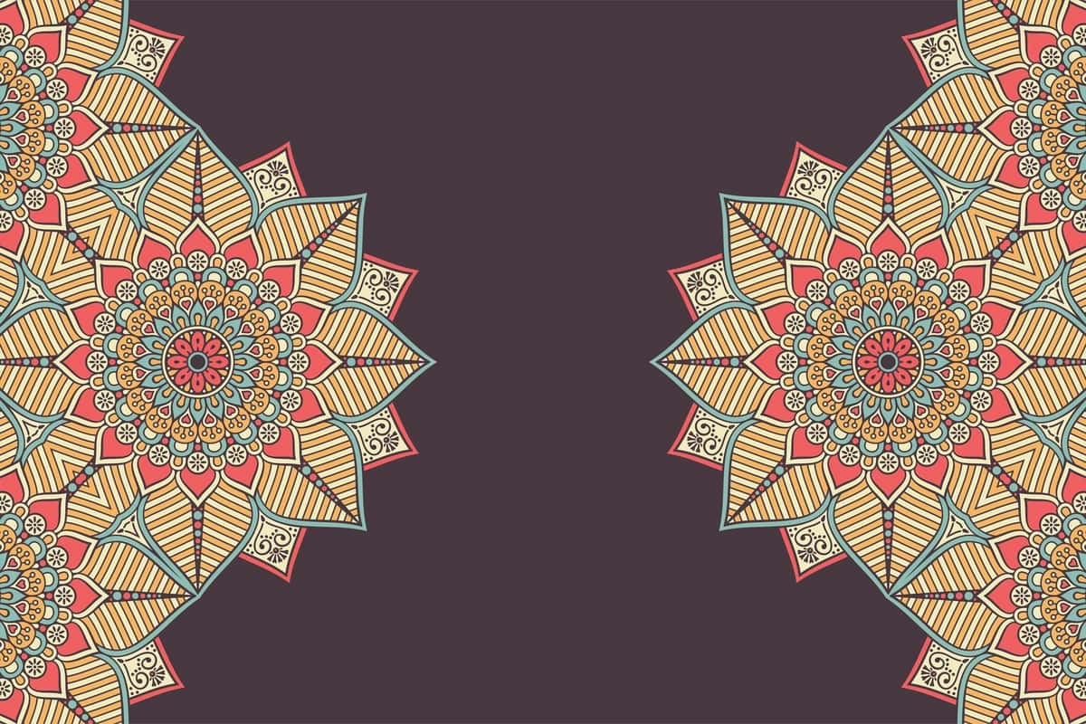 Hashamatli bezakli mandala dizayni fonida oltin rang vektori | Luxury ornamental mandala design background gold color vector 1