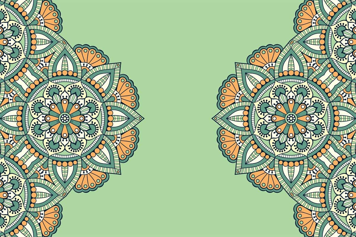 Hashamatli bezakli mandala dizayni fonida oltin rang vektori | Luxury ornamental mandala design background gold color vector 1
