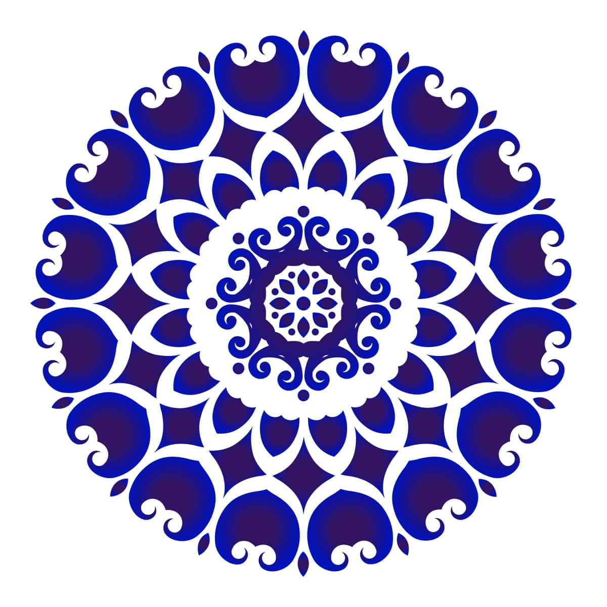 Moviy oq gulli idishlar | Blue white flower pottery 1