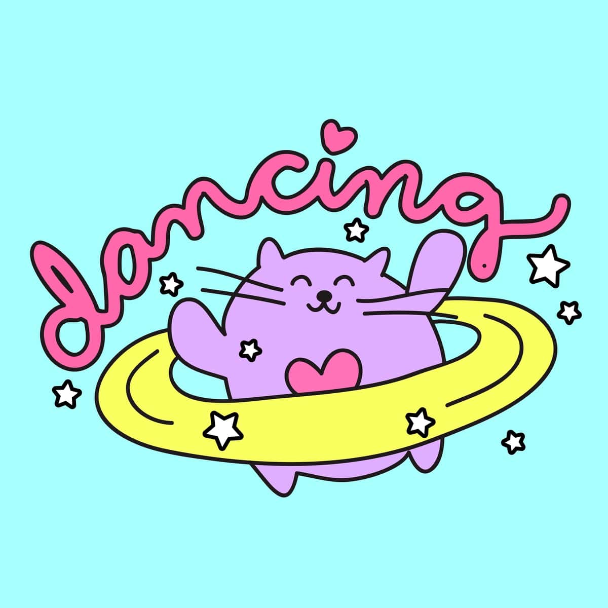 Kawaii mushuk raqsga tushmoqda | Kawaii cat dancing 1