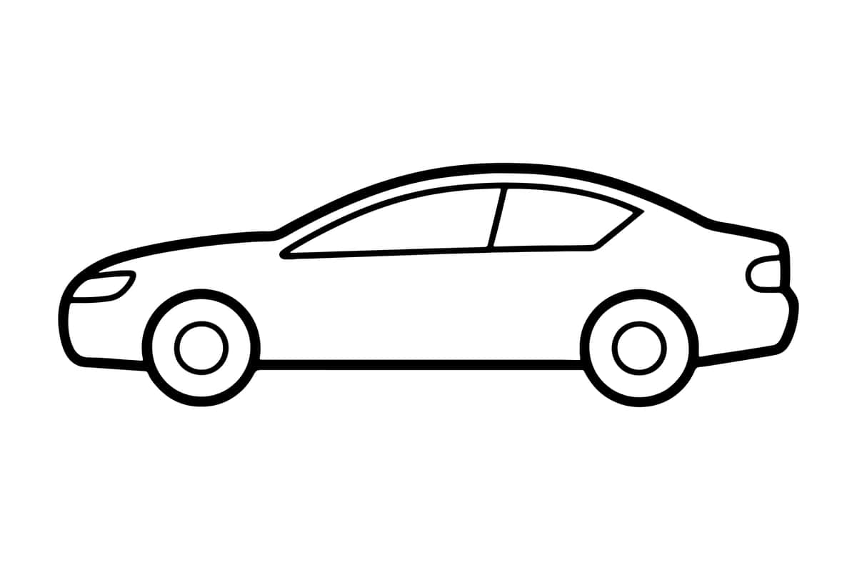 Avtomobil chizig'i art silueti vektor illyustratsiyasi dizayni konturi | Car line art silhouette vector illustration designs outline 1