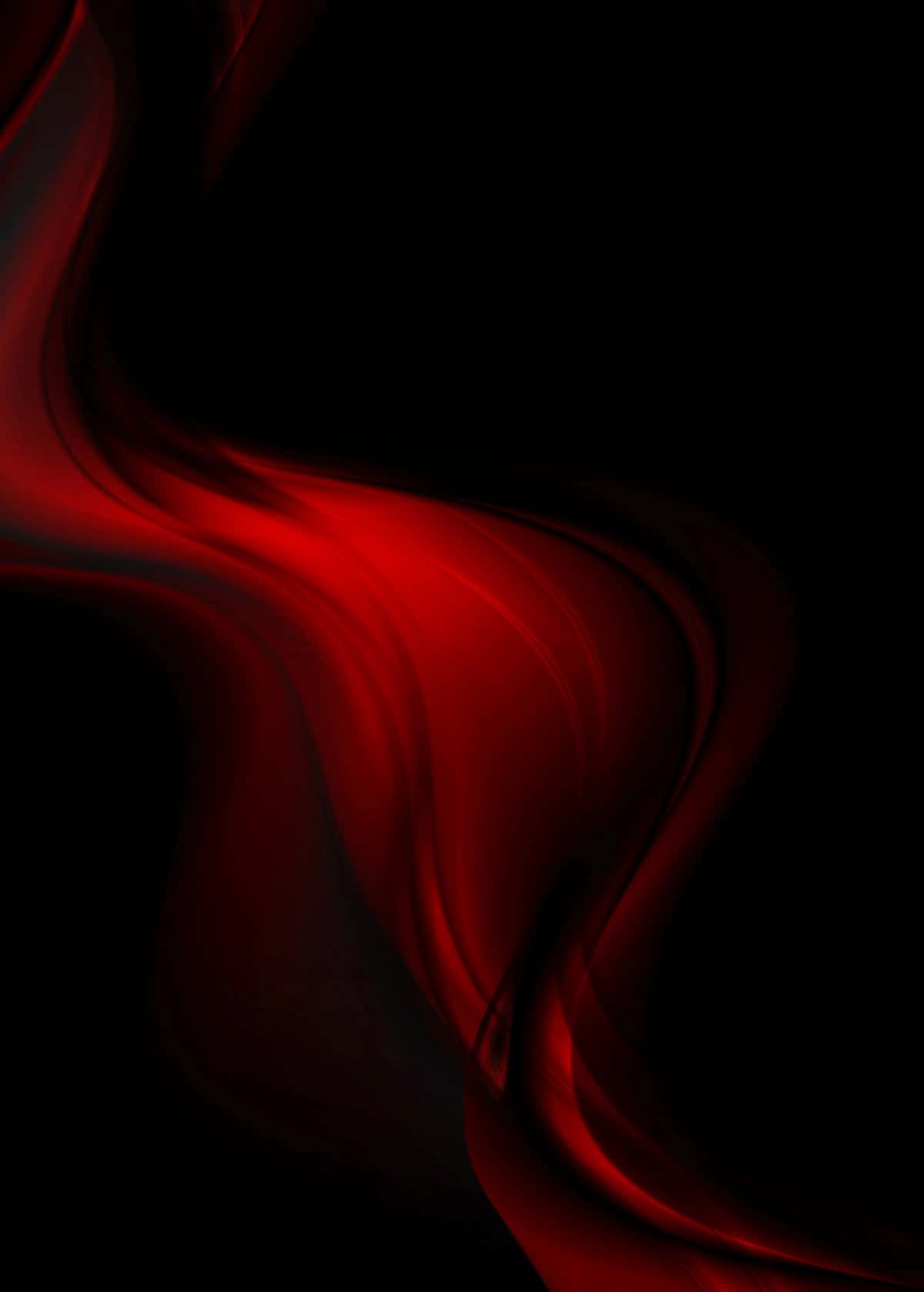 Mavhum qizil silliq to'lqinlar qora fon vektor dizayni | Abstract red smooth waves black background vector design 1