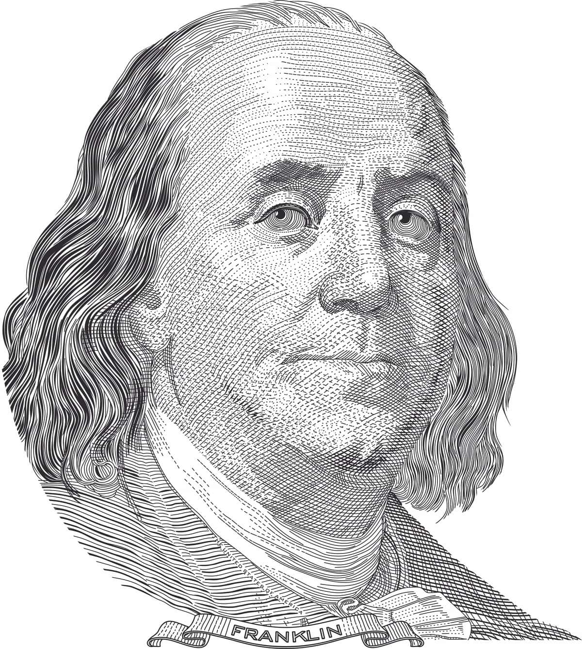 Benjamin Franklin portreti | Benjamin franklin portrait 1