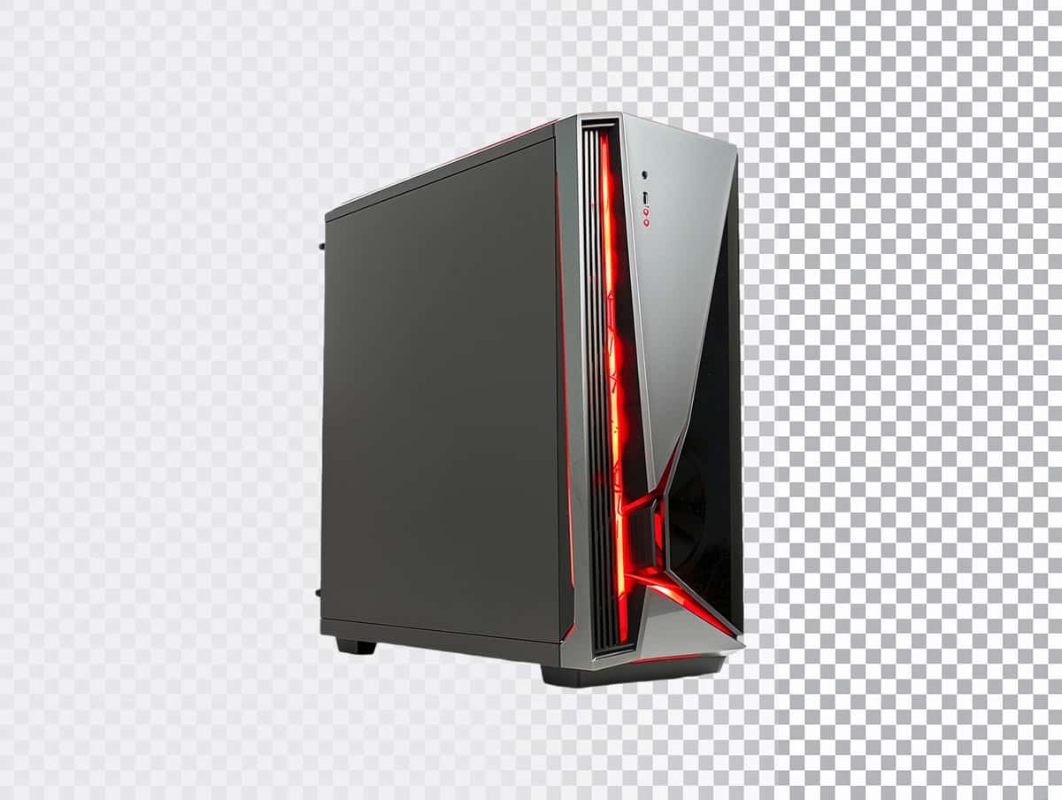 Kompyuter kabineti shaffof fon | Computer cabinet transparent background 1