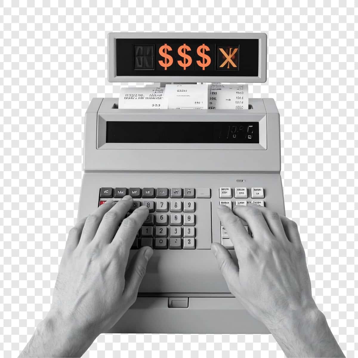Raqamli displeyli vintage kassa apparati | Vintage cash register with digital display 1