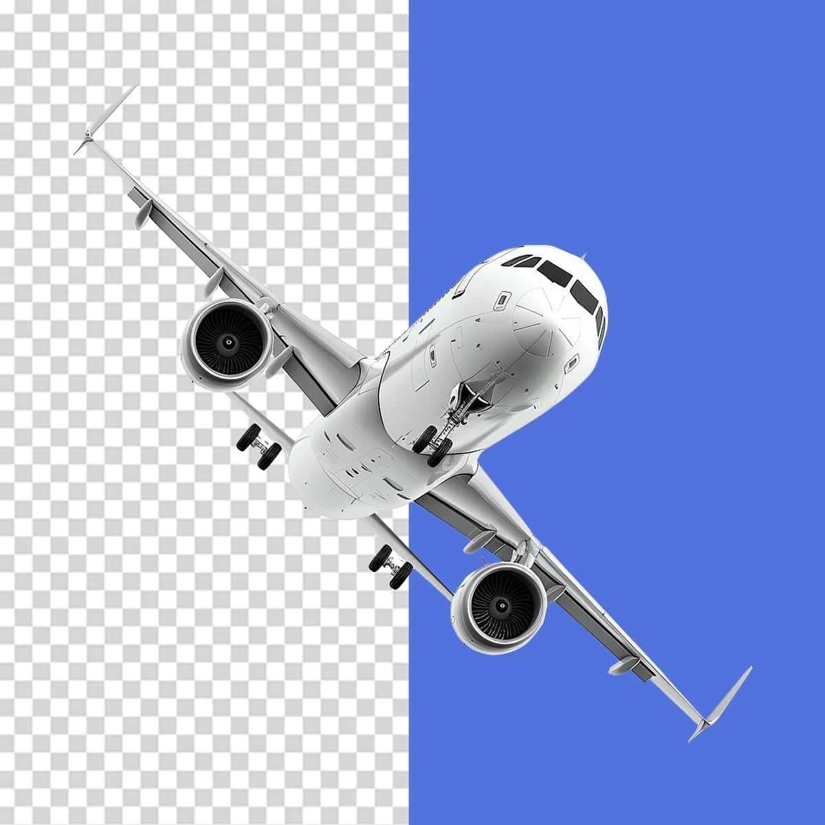 Shaffof fonda uchayotgan samolyot izolyatsiya qilingan | Flying airplane isolated transparent background 1