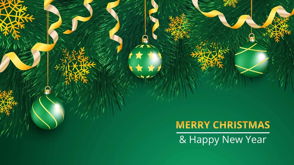 Haqiqiy Rojdestvo daraxti bilan Rojdestvo yangi yil foni | Christmas new year background with realistic christmas tree christmas 1