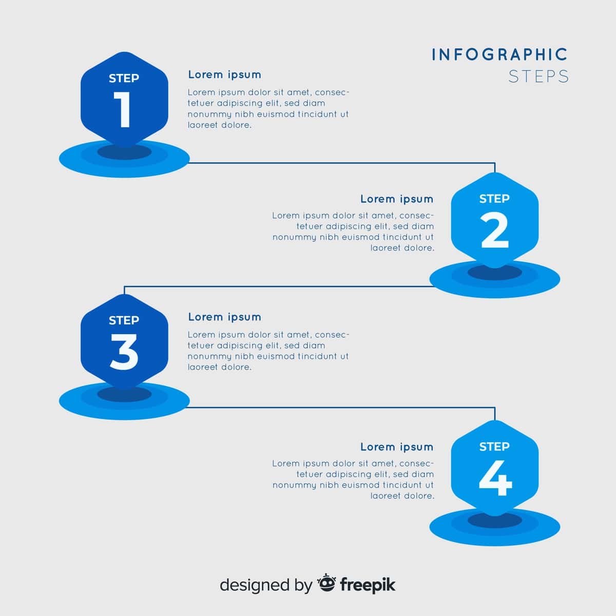 Infografik qadamlar | Infographic steps 1