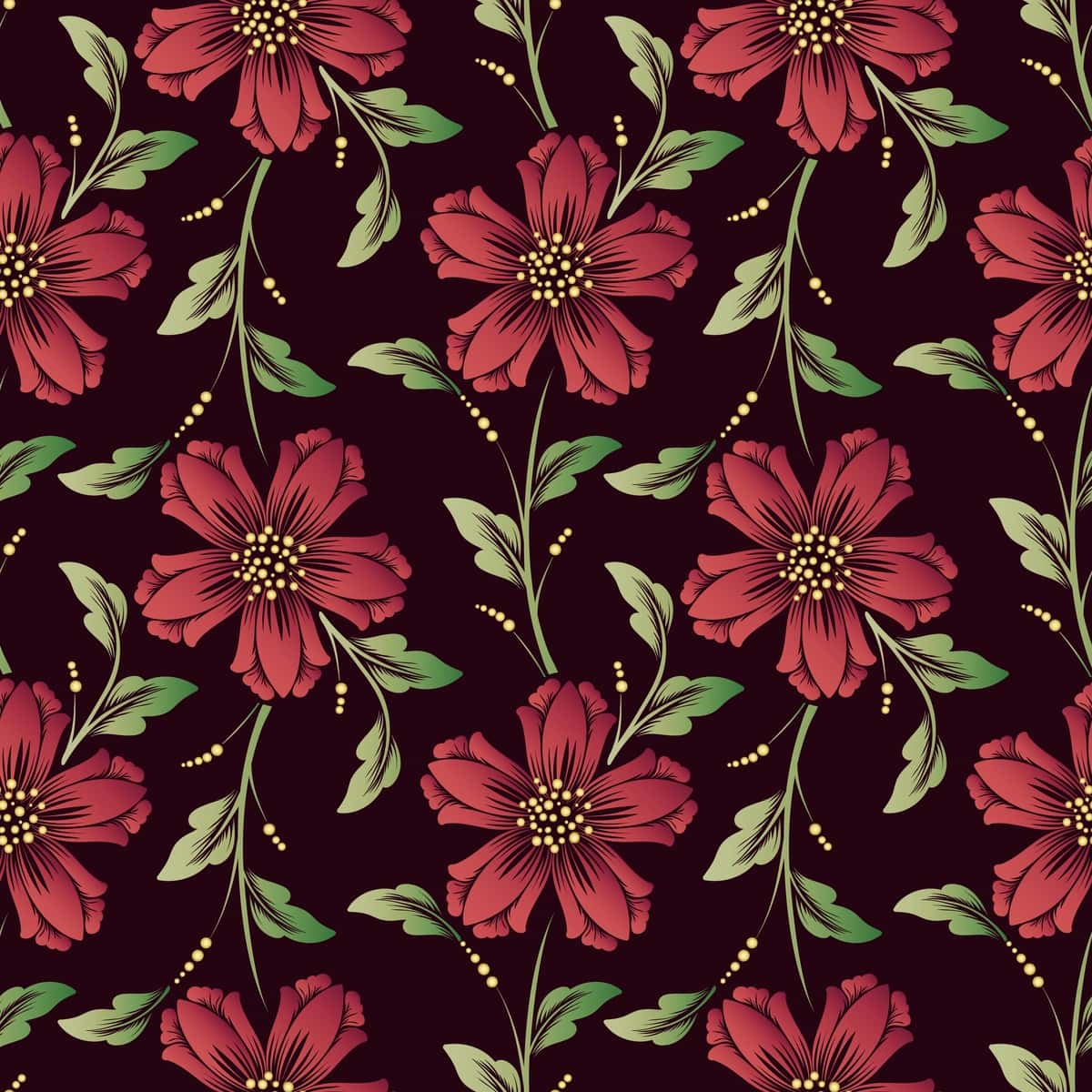 To'qimachilik gul barglari yozgi moda | Textile floral leaf summer vogue 1