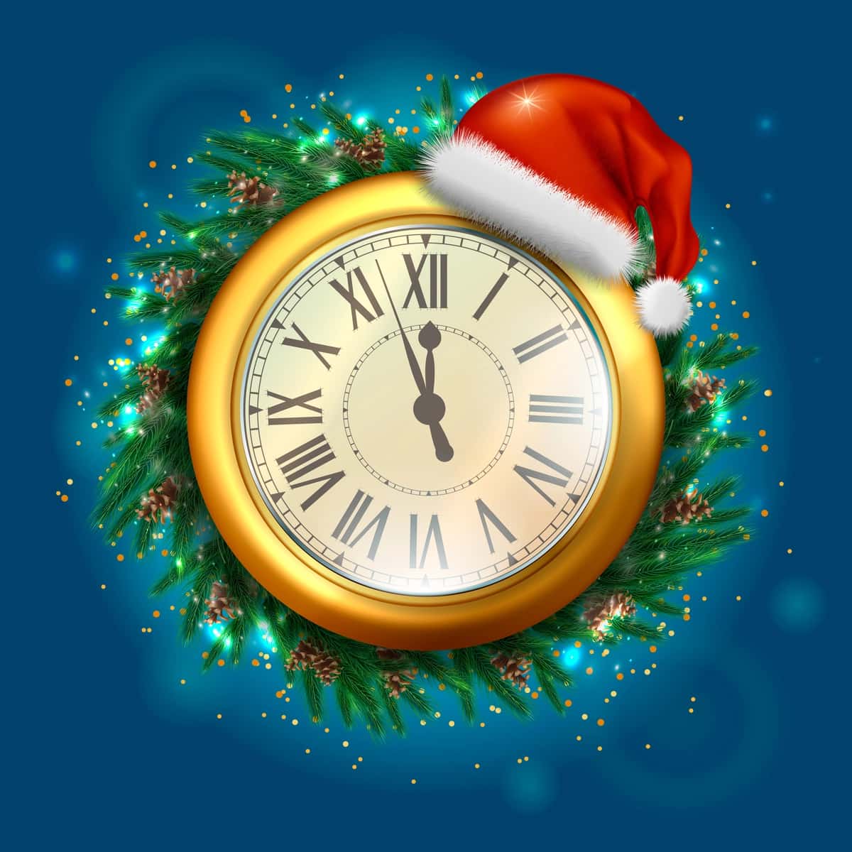 Yangi yil soati Rojdestvo bilan | New year clock happy merry christmas 1
