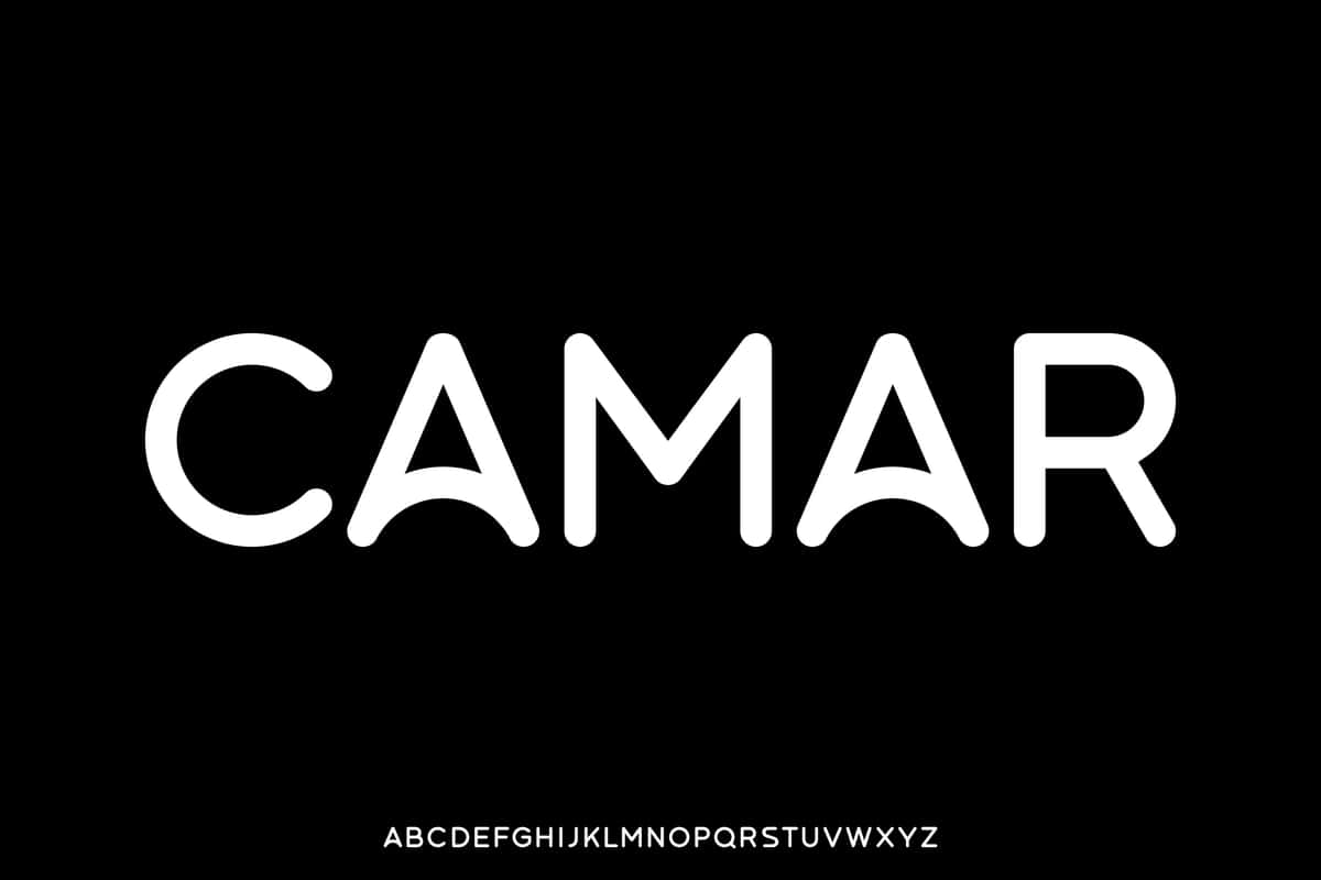 Yaratuvchi yumaloq sans serif displey shrifti vektor dekorativ zamonaviy | Creative rounded sans serif display font vector decorative modern 1