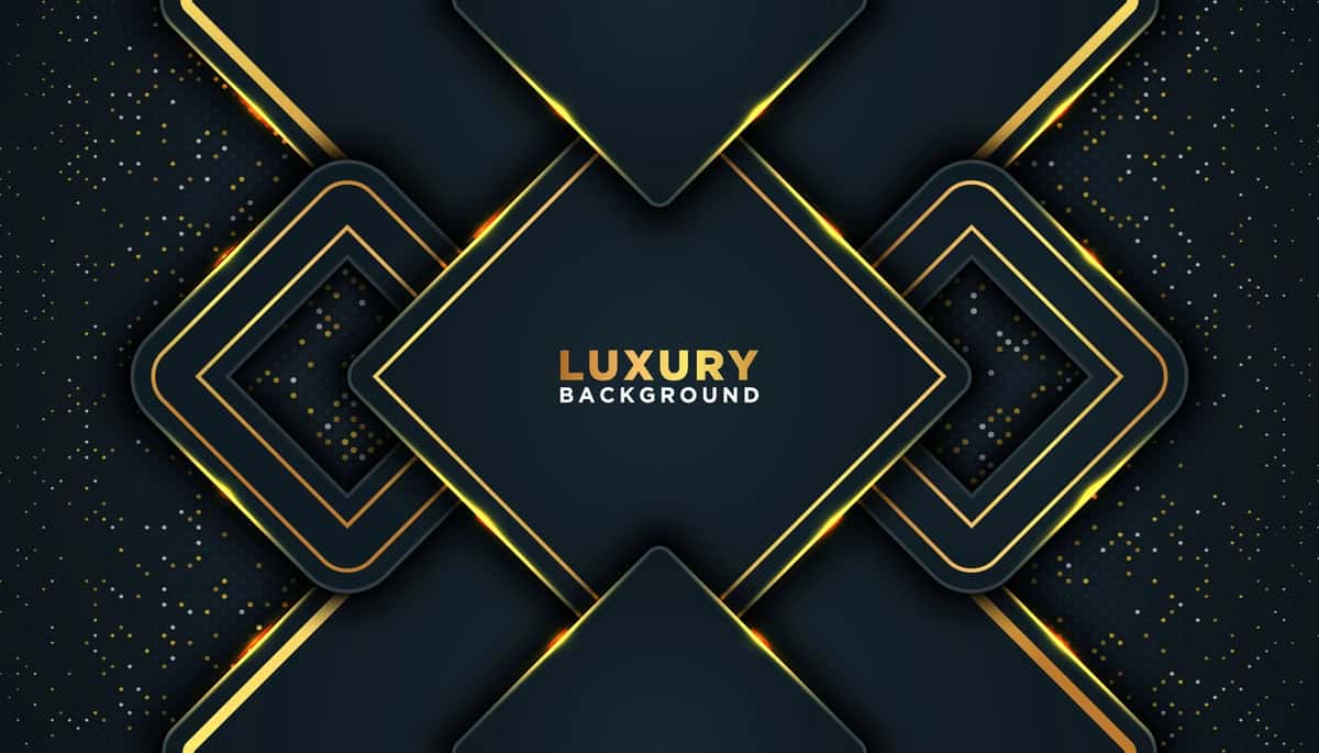 Qorong'u mavhum fon, bir-birining ustiga chiqadigan qatlamlar bilan hashamatli dizayn konsepsiyasi | Dark abstract background with overlap layers luxury design concept 1