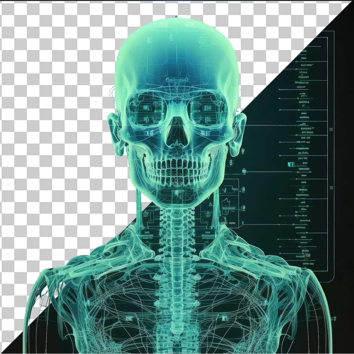 Shaffof ob'ekt realistik fotografik rentgen bo'yicha texnikning rentgenogrammasi | Transparent object realistic photographic x ray technician s x ray 1
