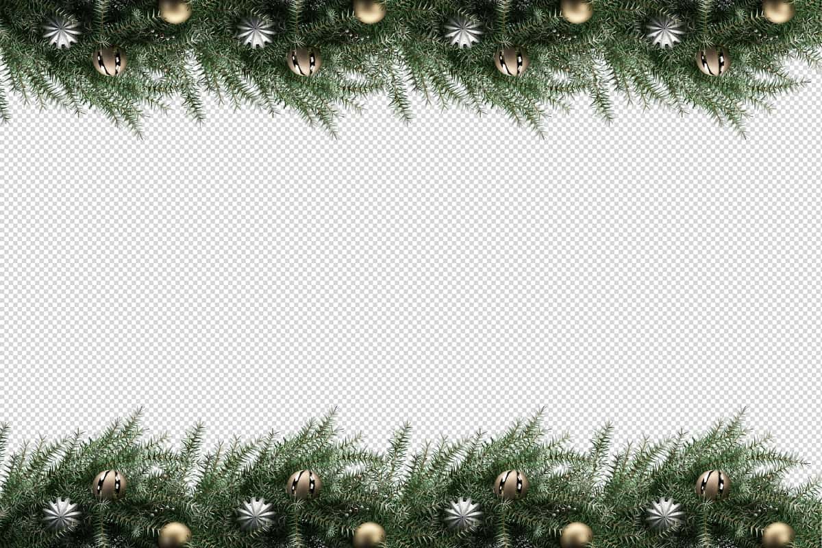 Rojdestvo dekorativ gulchambar 3D izolyatsiya qilingan | Christmas decorative wreath 3d rendered isolated 1