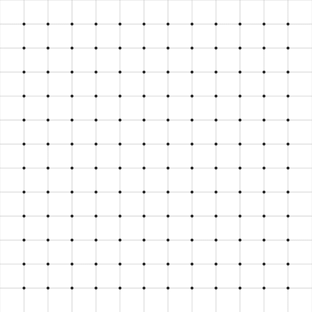 Yagona panjara qora nuqta oq kvadrat panjara | Uniform grid black dots white square lattice 1