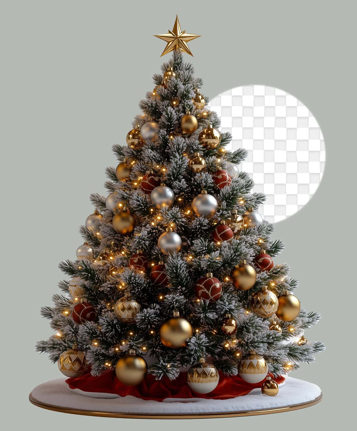 Yulduzli Rojdestvo daraxti shaffof fonni ajratib turadi | Christmas tree with star it isolated transparent background 1