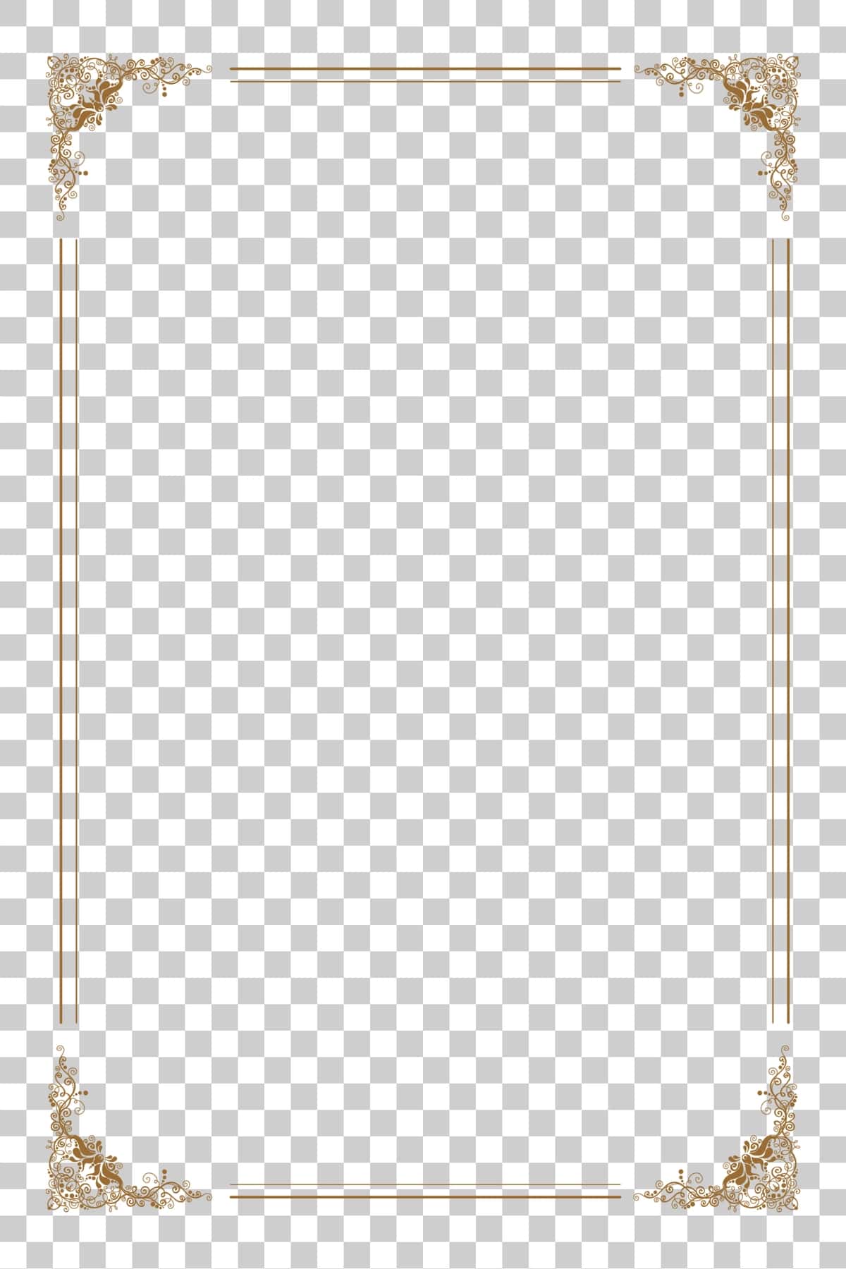 Nafis oltin ramka dizayni | Elegant gold frame design 1