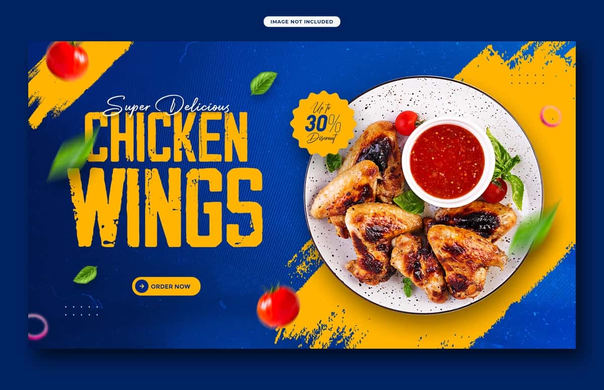 Oziq-ovqat menyusi restoran veb-banner shabloni Facebook qopqog'i posti shabloni | Food menu restaurant web banner template facebook cover post template 1