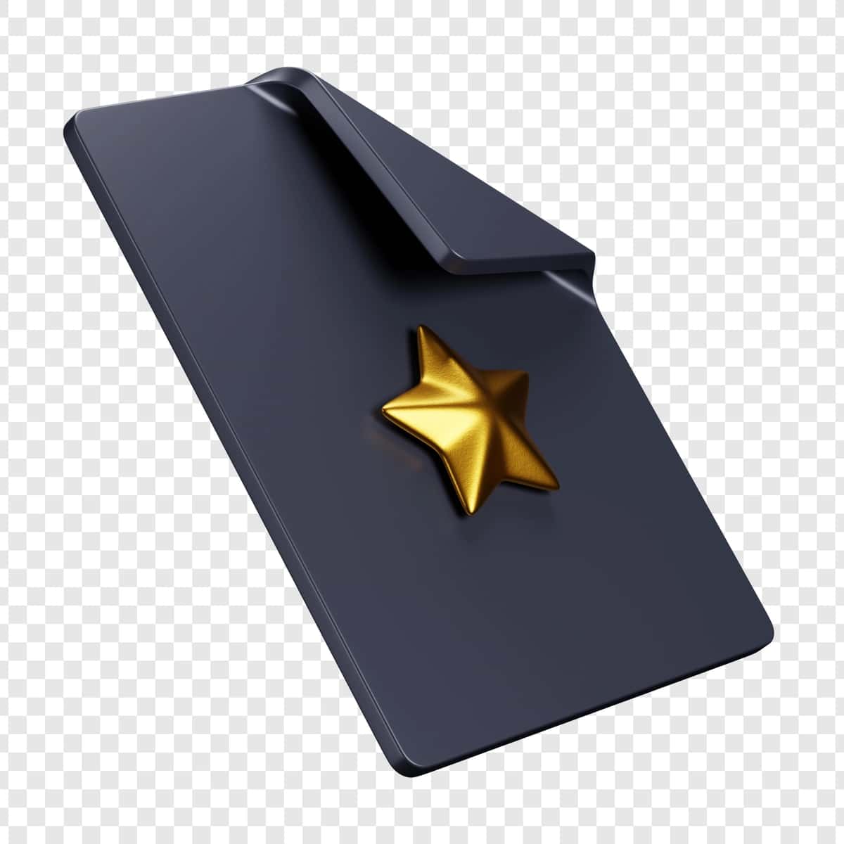Oltin yulduzli oqlangan sertifikat | Elegant certificate with gold star 1