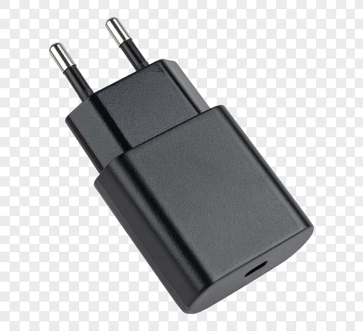 Qora yevropa devor zaryadlovchi adapteri | Black european wall charger adapter 1