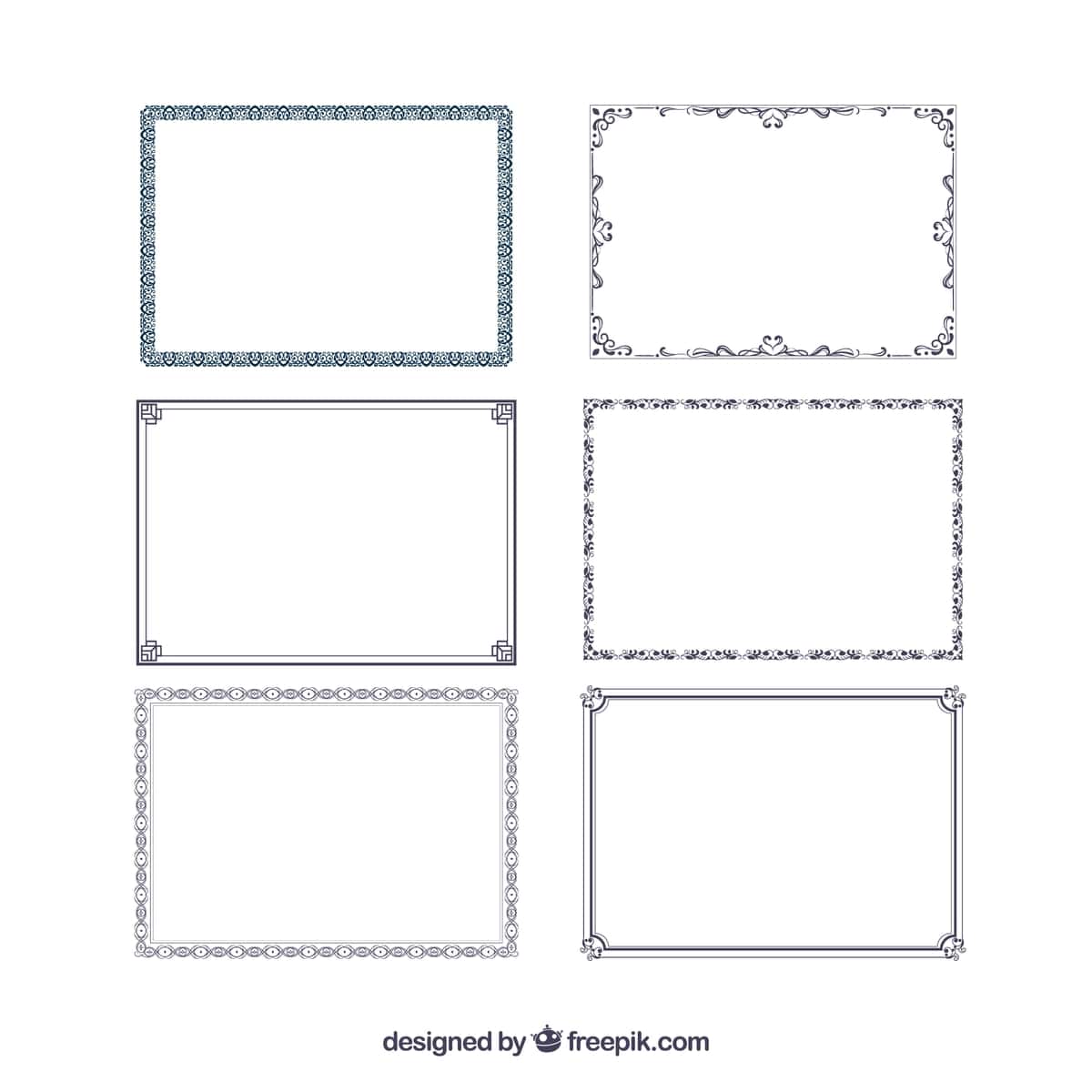 To'plam sertifikat ramkalar | Collection certificate frames 1