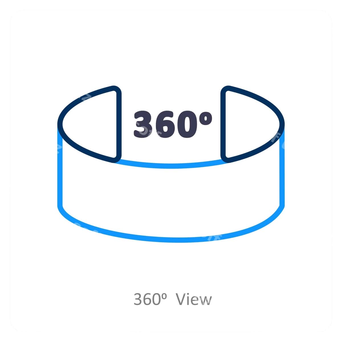 360 ko'rinish ikonasi konseptsiyasi | 360 view view icon concept 1