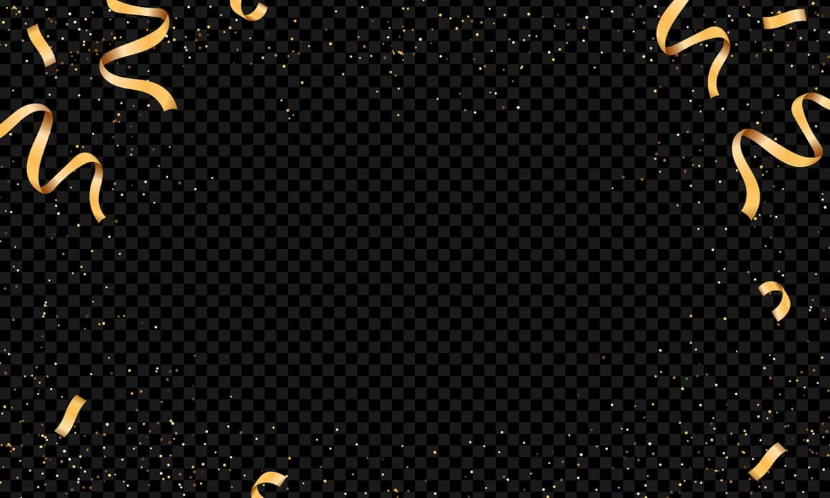 Haqiqiy konfeti fon dizayni | Realistic confetti background design 1