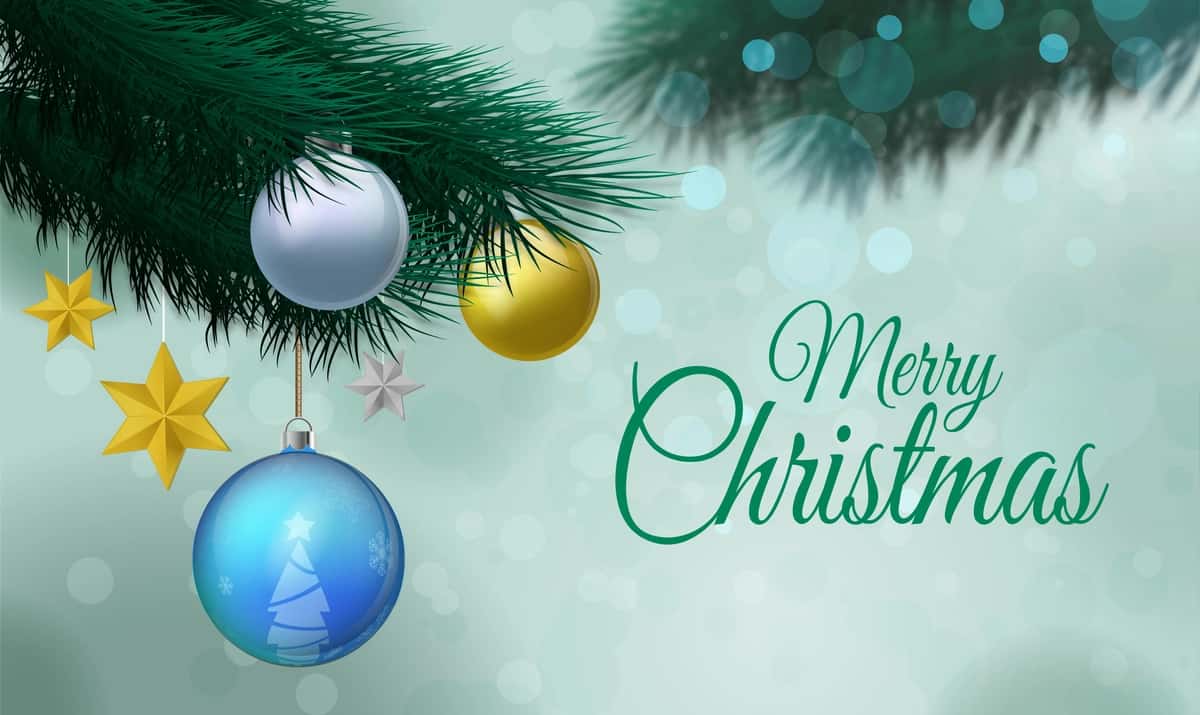 Rojdestvo to'plari shoxlari bilan oqlangan Rojdestvo foni | Elegant christmas background with branches christmas balls 1