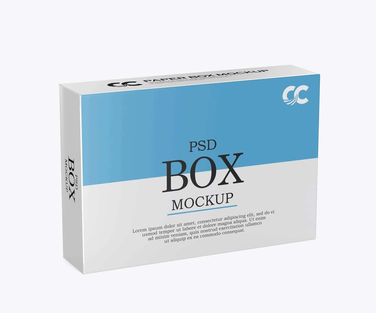 Qog'oz quti maketi | Paper box mockup 1