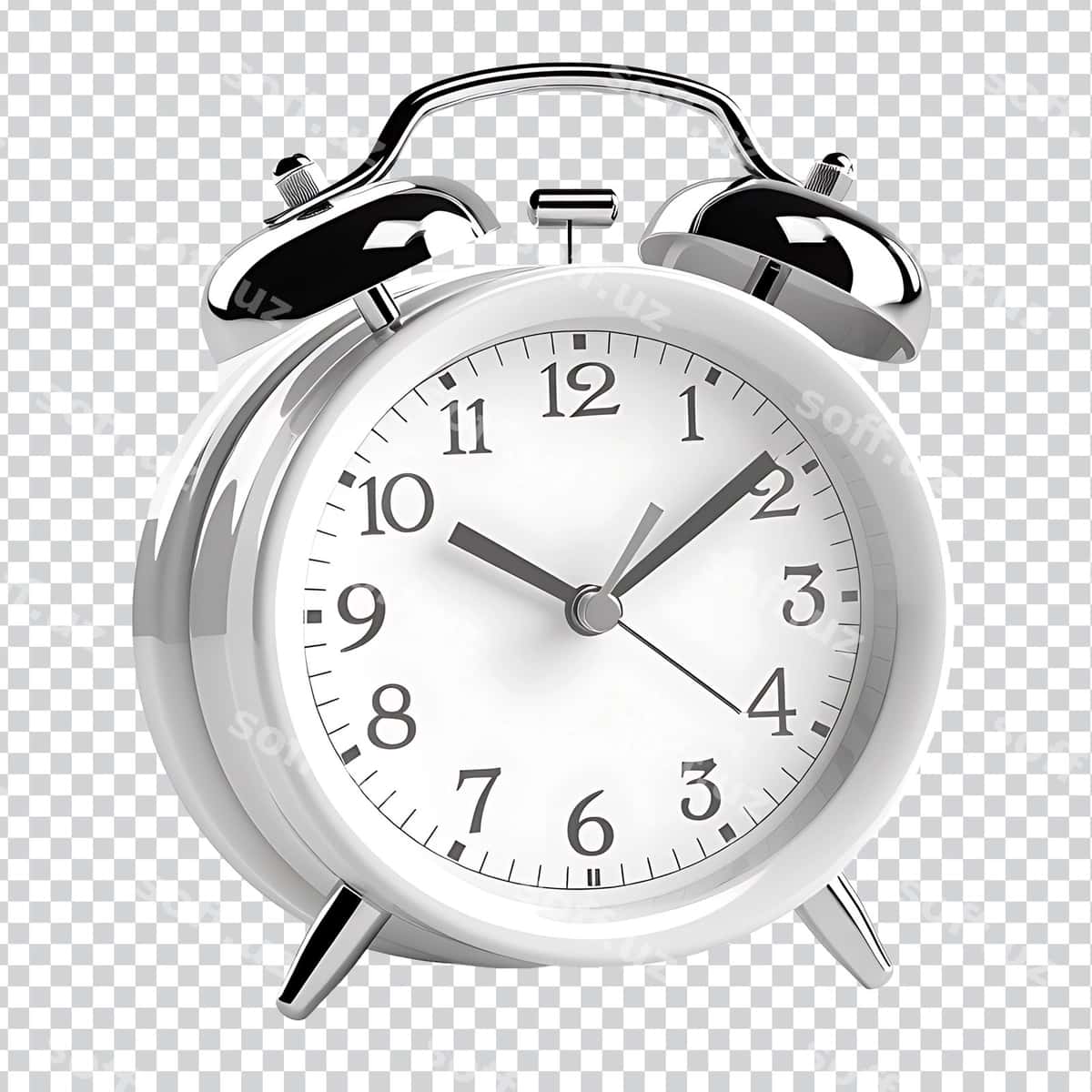 3D budilnik shaffof fon | 3d alarm clock transparent background 1