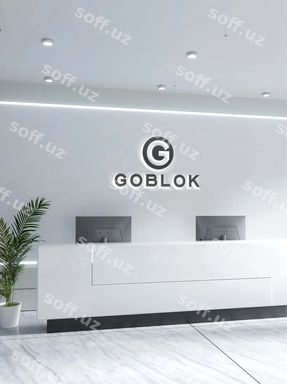 3D displey logotipi maketi | 3d display logo mockup 1