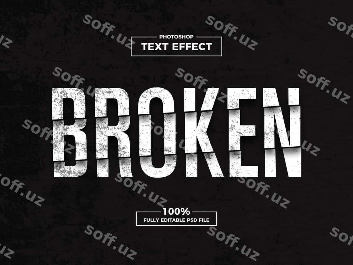 3D tahrirlanadigan matn effekti | 3d editable text effect 1