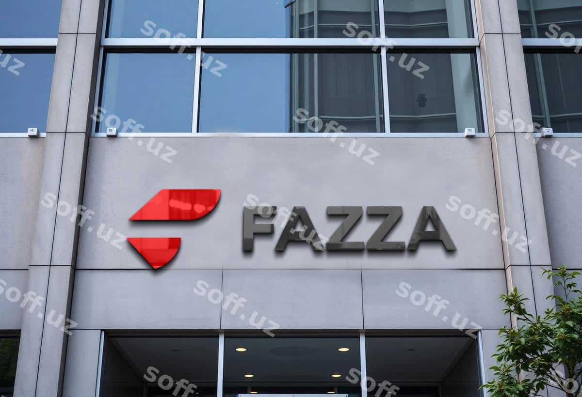 3 o'lchovli fassada belgi logotip modeli | 3d facade sign logo mockup 1