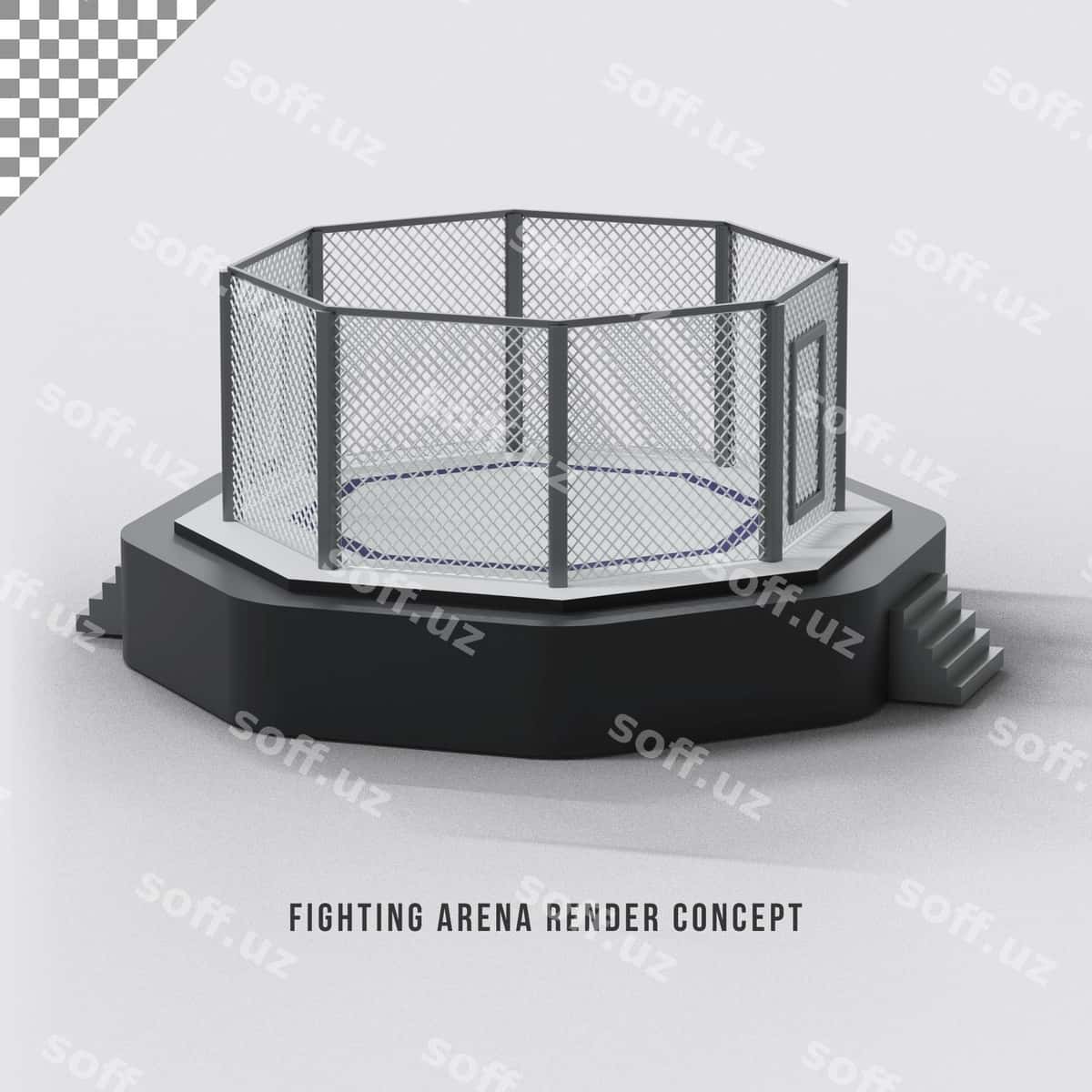 3D jang maydoni tushunchasi | 3d fighting arena concept 1