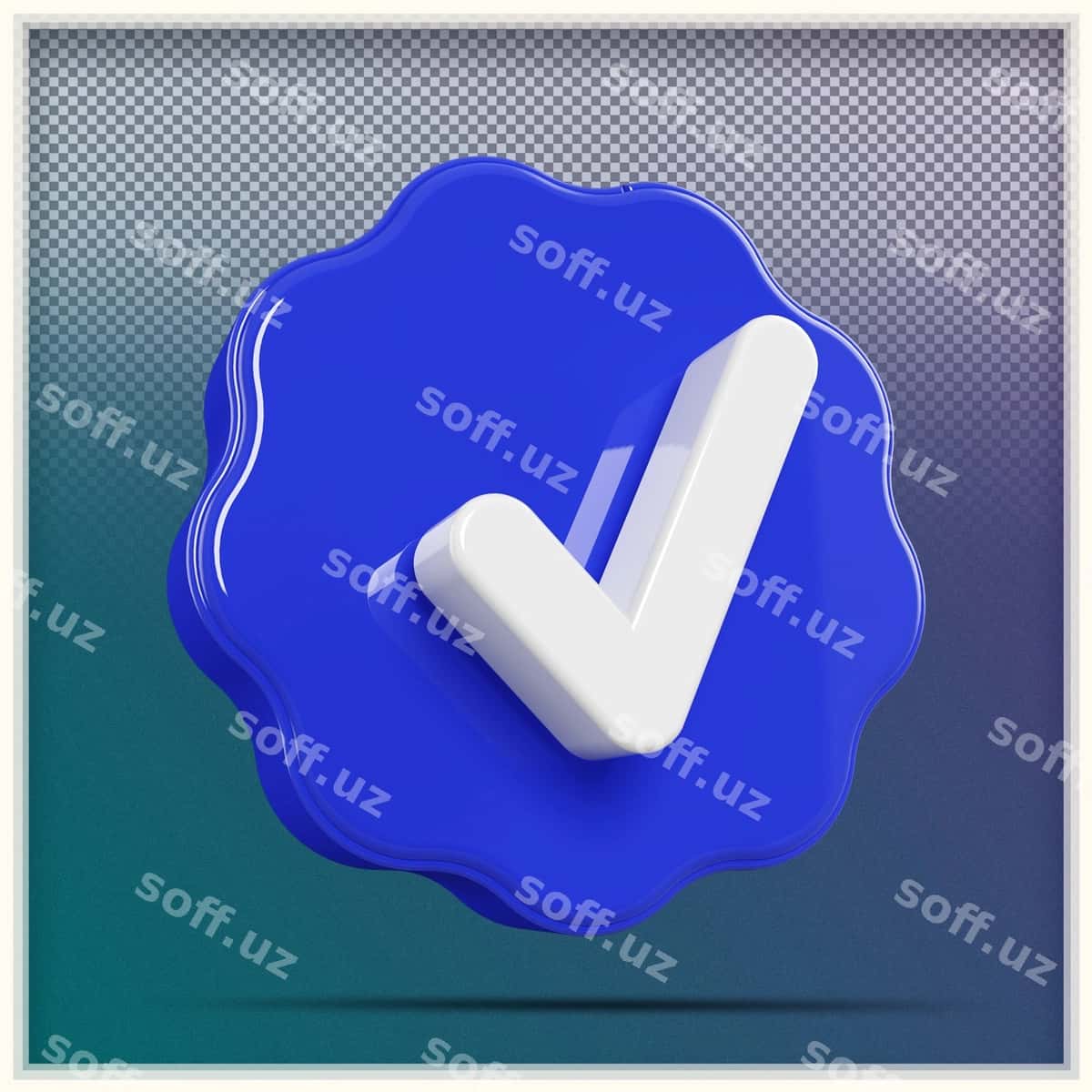 3D belgi tasdiq belgisi | 3d icon check mark 1