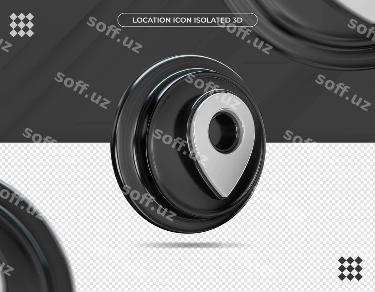 3d joy ikonasi ajraltirilgan | 3d location icon isolated 1