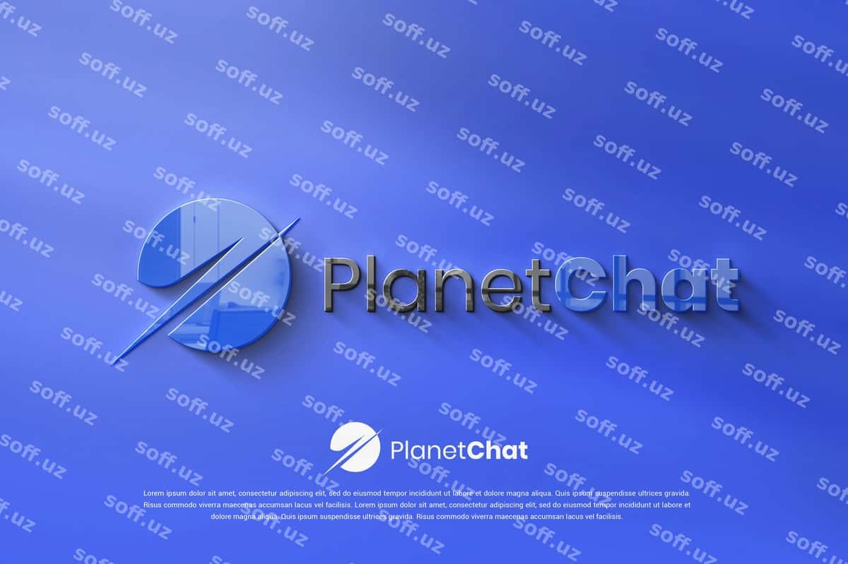 3D logotip maketi mustahkam fon | 3d logo mockup solid background 1