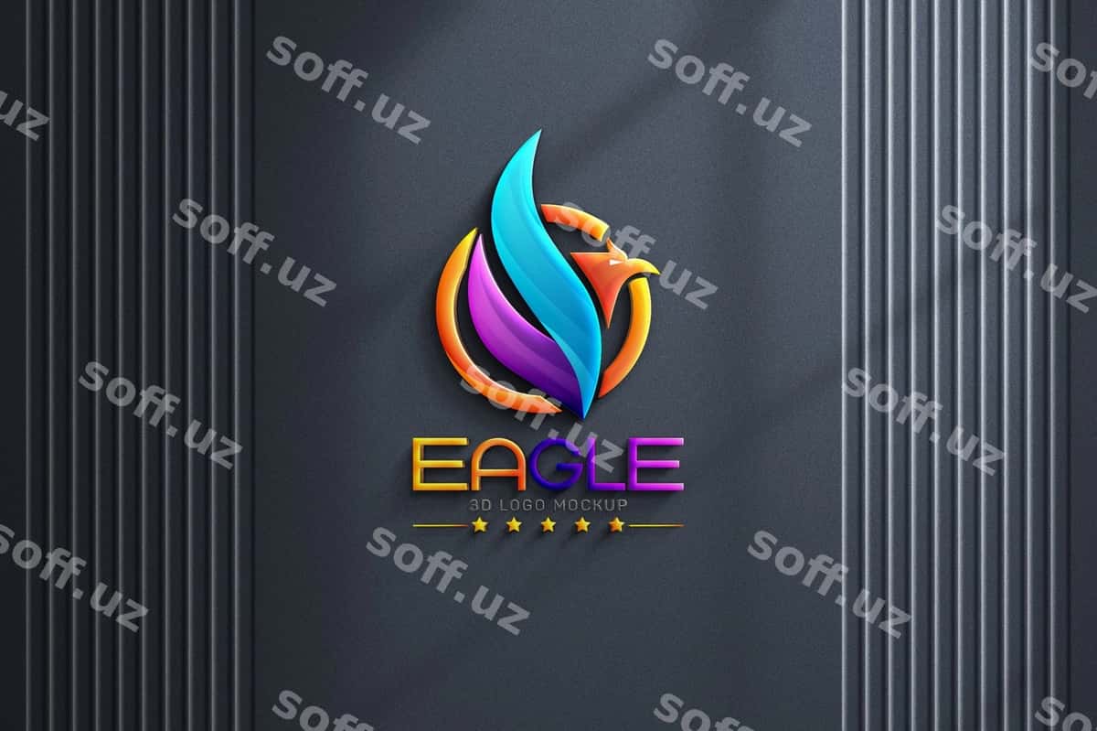 3d logotip namuna shabloni | 3d logo mockup template 1