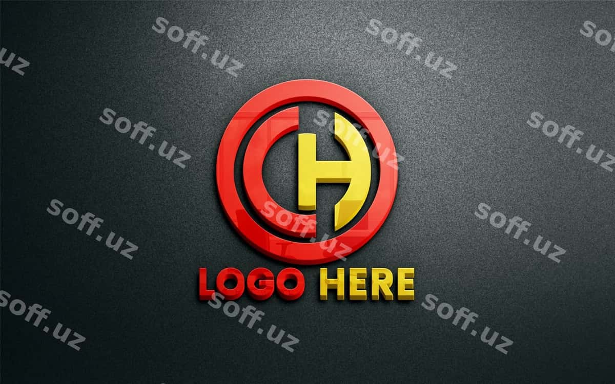 3d logotip mockup | 3d logo mockup 1