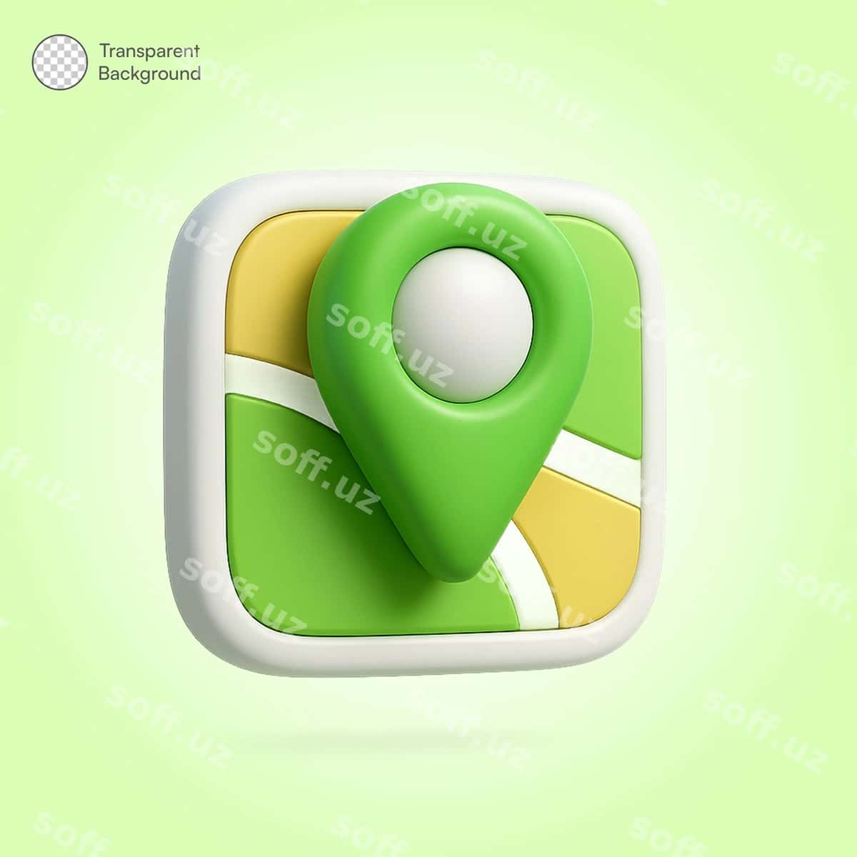 3D xarita PIN joylashuv belgisi | 3d map pin location icon 1
